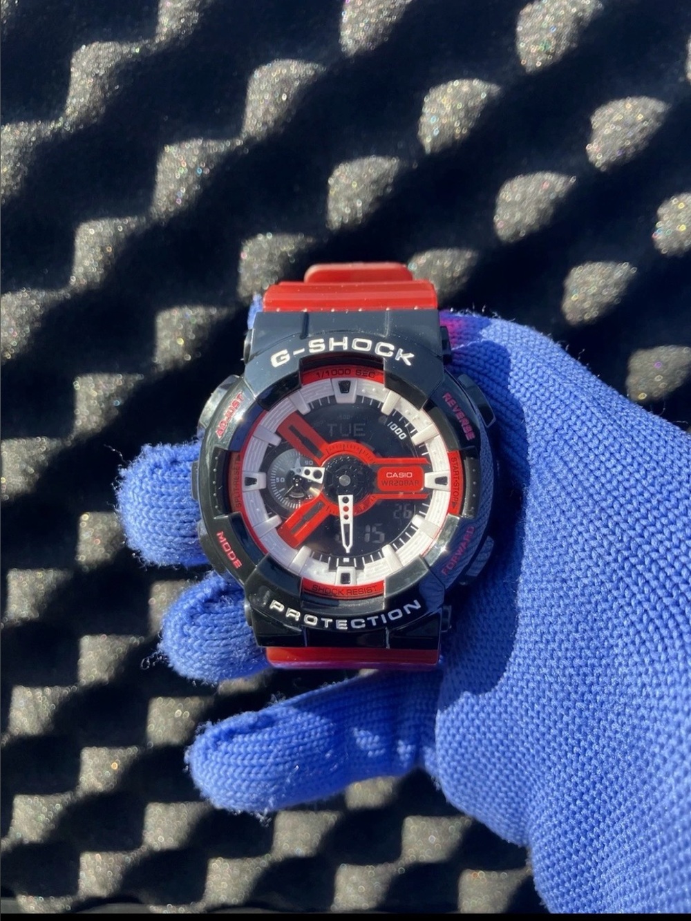 Casio G-Shock Black and Red Analog-Digital Sport Watch